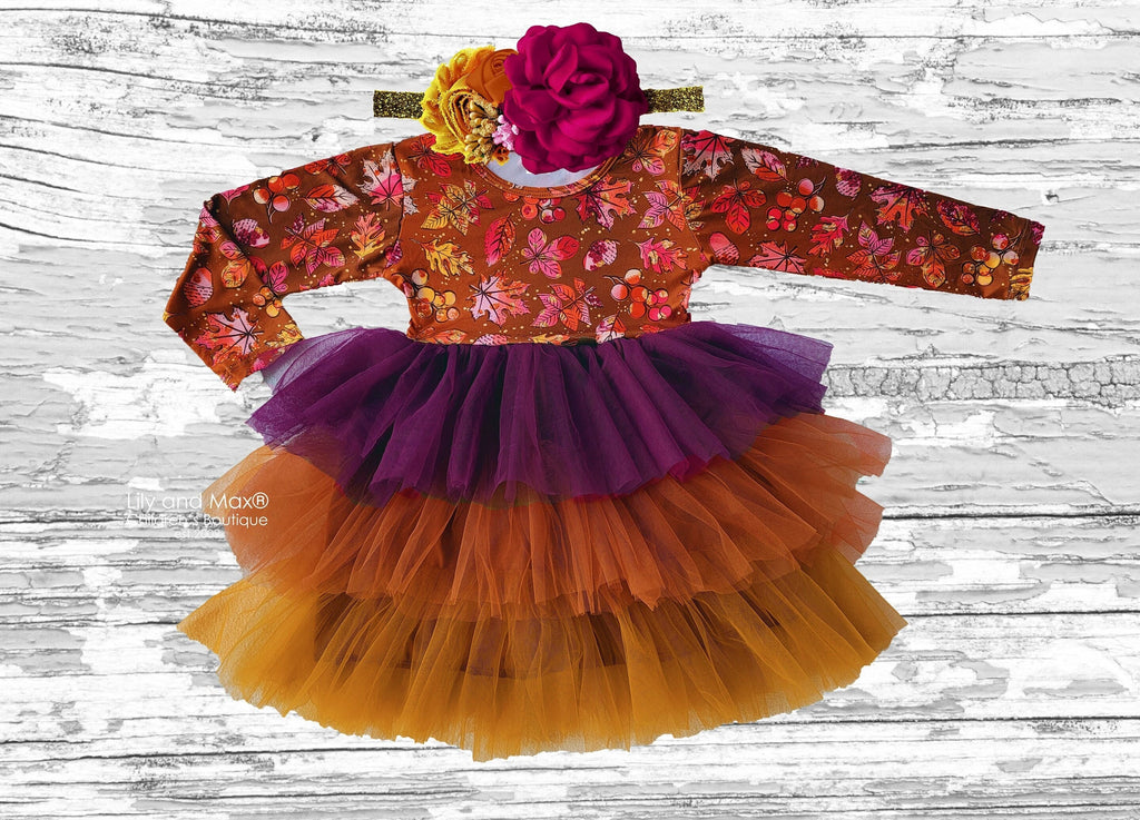 IN STOCK- Thanksgiving girl dress, floral boho Thanksgiving dress, Thanksgiving fall girl dress, boho floral toddler dress,floral baby dress