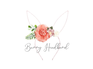 Floral Easter Bunny Ears Headband: Boho Chic Accessory
