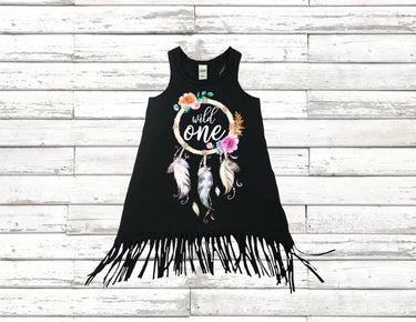 Wild One Fringe Dress: Boho 1st Birthday Outfit with Headband