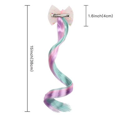 Glitter Snowflake Bow Hair Clip: Kids Hair Extension