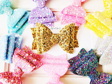 Glitter Bow Alligator Clip: Trendy Hair Accessory