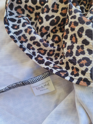 Two Wild Birthday Outfit: Leopard Skirt Set with Headbands