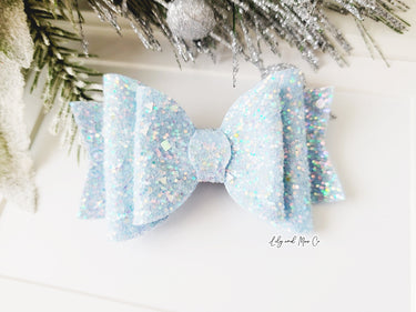 Glitter Bow Alligator Clip: Trendy Hair Accessory