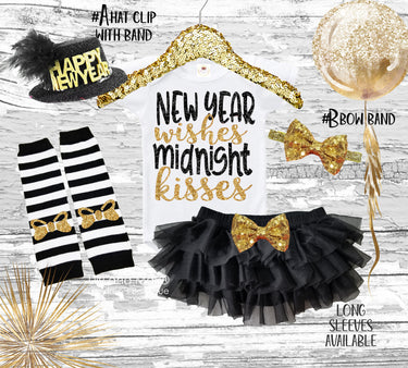 New Year's Eve Outfit: Tutu Bloomer Set with Headband & Leg Warmers
