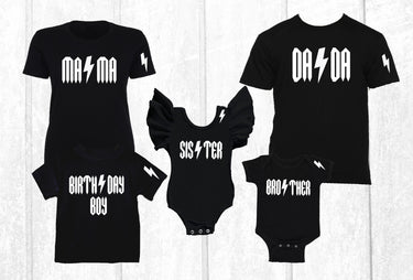 Rockin' One 1st Birthday Family Shirts: Rock n Roll Outfit