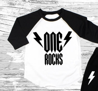 One Rocks Birthday Outfit: Rock 'n' Roll First Birthday Pant Set