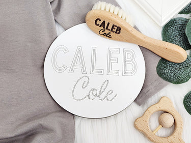 Personalized Knotted Baby Gown: Custom Newborn Gift Set