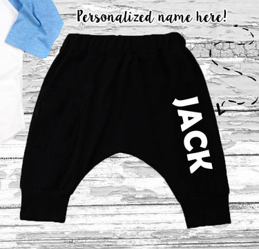 Ice Cream Birthday Outfit: Personalized First Birthday Boy Harem Set