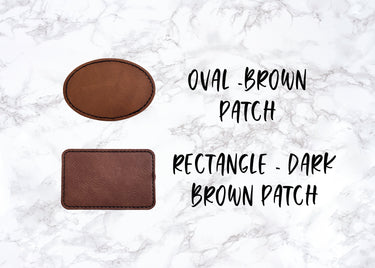 Personalized Knotted Baby Hat: Engraved Vegan Leather Patch