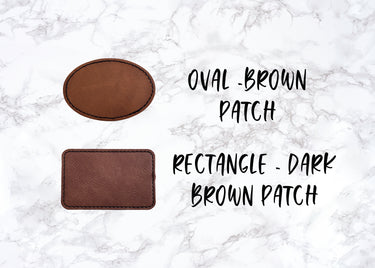 Personalized Knotted Baby Hat: Engraved Vegan Leatherette Patch