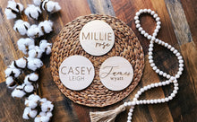 Engraved Baby Name Sign | Birch Wood Announcement