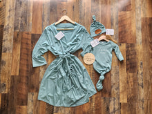 Bamboo knotted gowns,  Maternity Nursing Hospital Robes, take home baby boy girl outfit