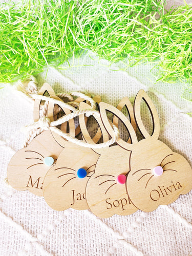 Personalized Easter Basket Tags, Kids Easter Basket Tags, Personalized Easter Gift for Children, Custom Boy or Girl Easter Basket Tags