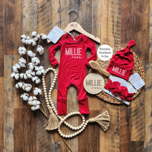 Personalized Bamboo Baby Romper Outfit: Newborn Take Home bodysuit