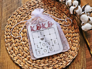 Engraved Wooden I Love You Puzzle - Valentine's Day XOXO Gift