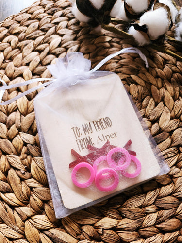 Engraved Wooden Valentine's Day Tic Tac Toe Puzzle: XOXO Gift