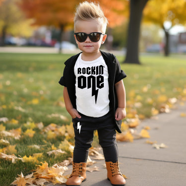 Birthday Boy Outfit: Rockin' One, Harem Pants Set