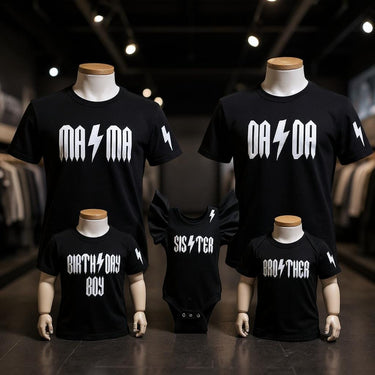 Rockin' One 1st Birthday Family Shirts: Rock n Roll Outfit